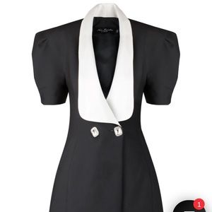 Nana Jacqueline black dress with white collar